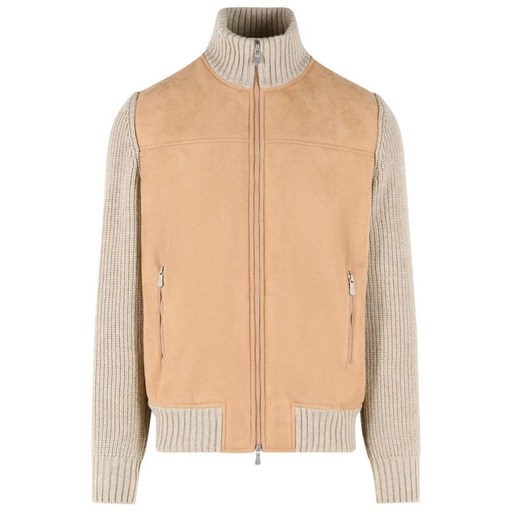 Gran Sasso Beige Virgin Wool Jacket Men